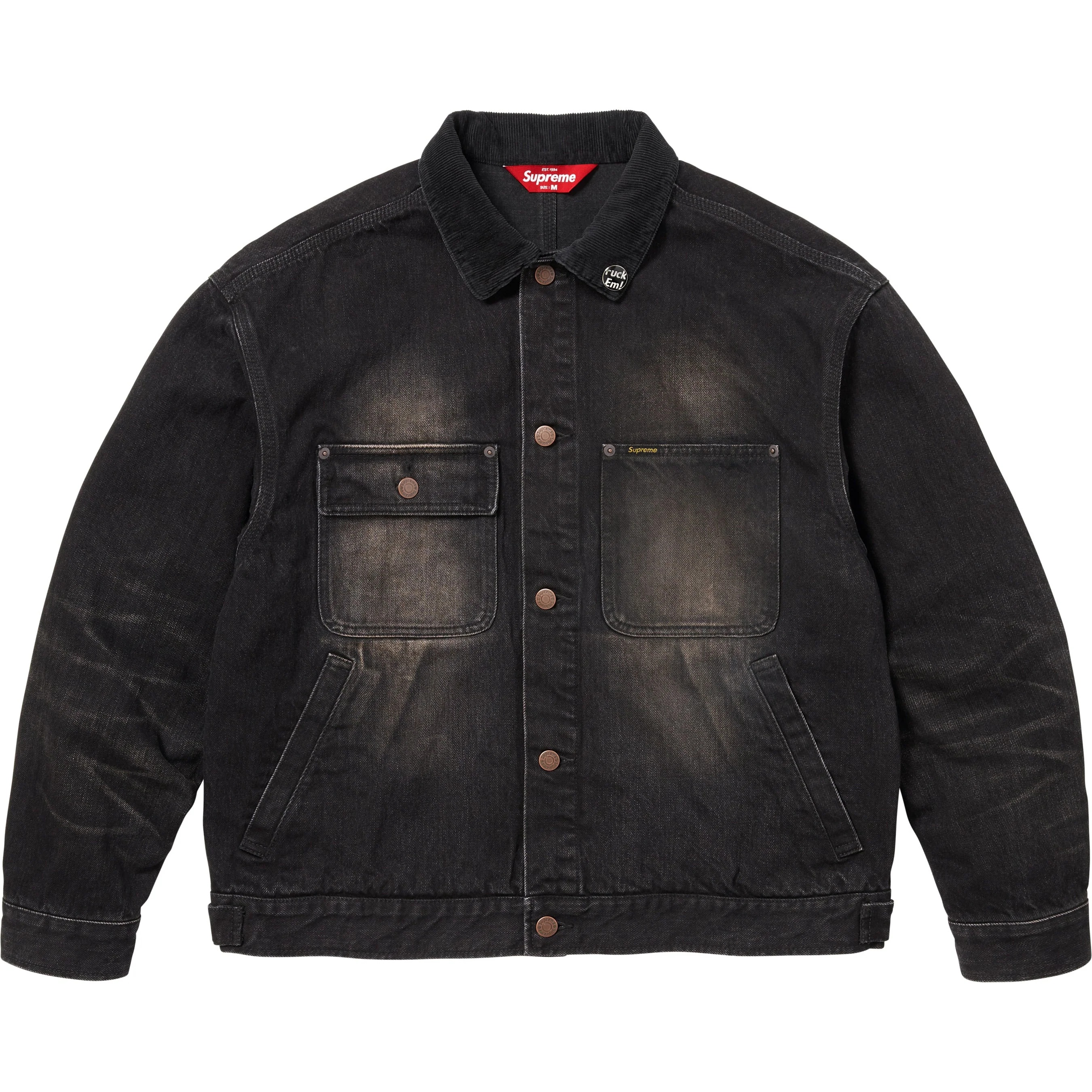Distressed Selvedge Trucker Jacket view 6